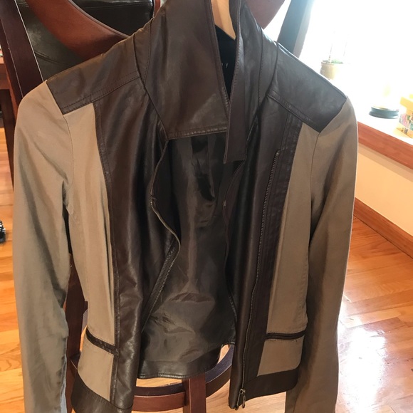 ✨Mixed Leather Material Jacket✨ - Picture 1 of 7